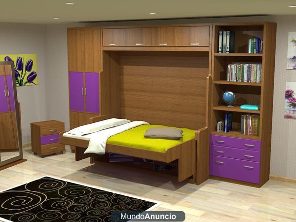 parchis* cama horizontal abatible con escritorio/cama con escritorio incorporado/MADRID