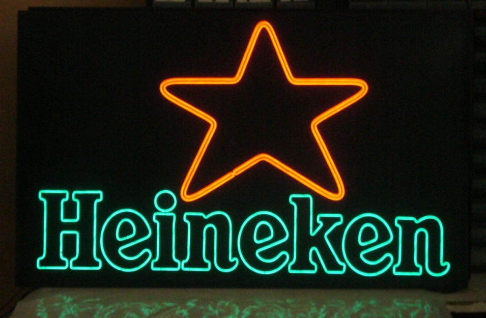 Ref 1005-1 rotulo hilo luminoso heineken+estrella