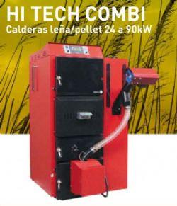 Caldera de biomasa mixta leña/pellet de 24 a 90kW