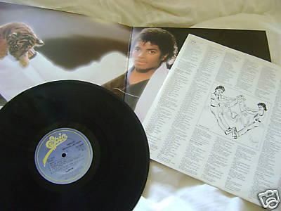 vinilo thriller Michael Jackson original de 1982