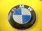 EMBLEMA BMW FIBRA DE CARBONO REAL BMW AZUL MALETERO VOLANTE - mejor precio | unprecio.es