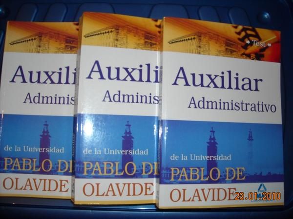 SE VENDE TEMARIO OPOSICION AUXILIAR ADMINISTRATIVO UNIVERSIDAD PABLO DE OLAVIDE. SEVILLA