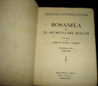 Rosanela o el secreto del juglar -1945- - mejor precio | unprecio.es