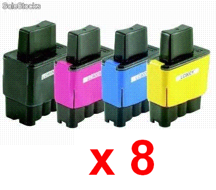 PACK 8 CARTUCHOS COMPATIBLES BROTHER LC900