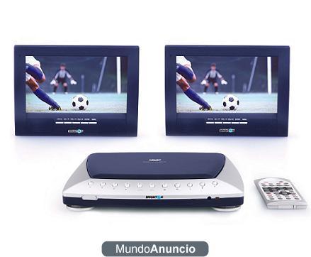 DVD Portátil con 2 pantallas TFT 7\