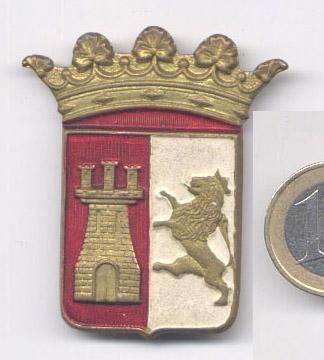 GUERRA CIVIL ESPAÑOLA, ESCUDO DE BRAZO DEL EJERCITO DEL CENTRO, FRANCO.