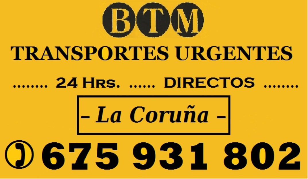 En La Coruña transportes Express e inmediatos directos
