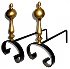 Morillos antiguos de hierro fundido y bronce - mejor precio | unprecio.es