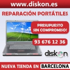 Reparación portátiles- (tienda barcelona) www.diskon.es - mejor precio | unprecio.es