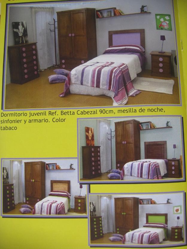 Dormitorio juvenil de madera maciza 799