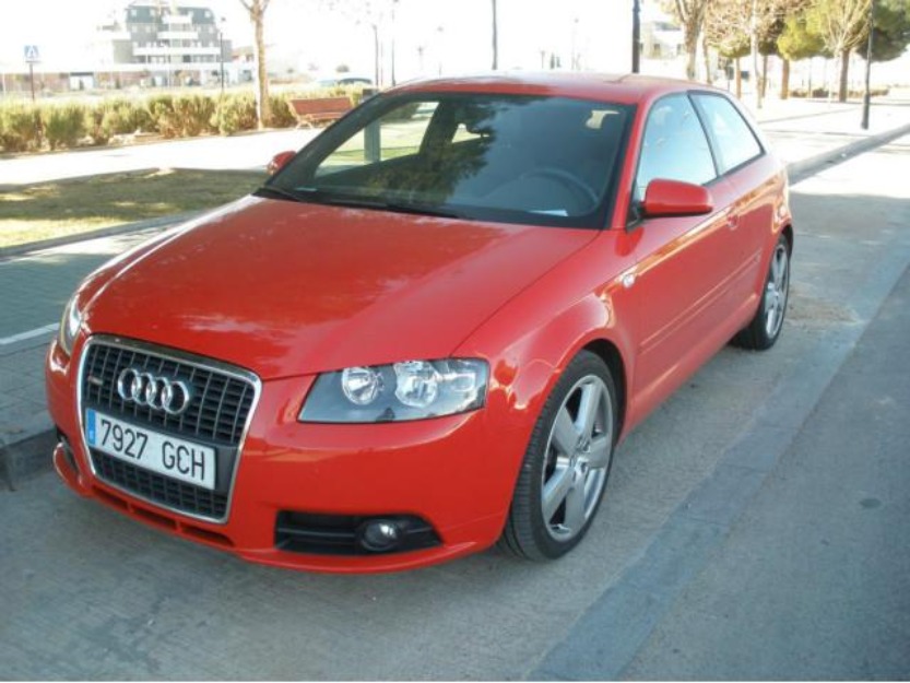 2008 audi - a3 2. 0 tdi 140cv dpf ambition rojo metalizado