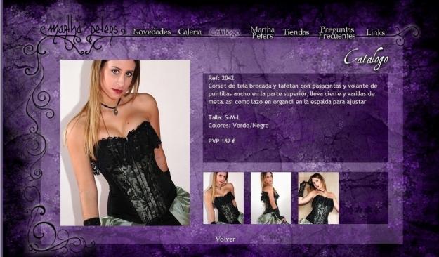 Corset de tela brocada