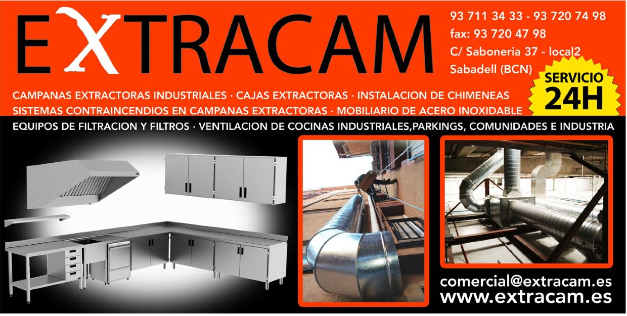 extracam,extracciones de humos,ventilacion,campanas extractoras industriales.