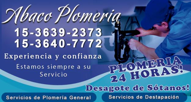 Plomero - Destapaciones  15-6938-2662