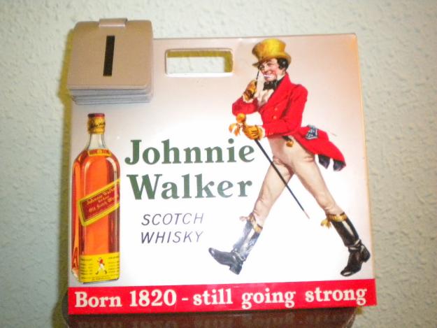 Antiguo Calendario metálico Johnnie Walker