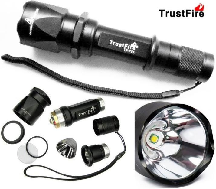 Kit Linterna Trustfire F16 1.000 Lúmenes-  www.ledtron.es