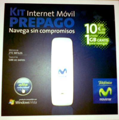 Modem USB Movistar (Tarjeta con 10€ de regalo) Nuevo a Estrenar