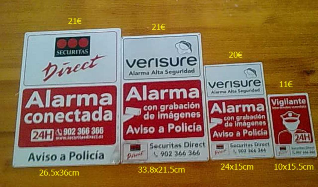 Placas alarma securitas