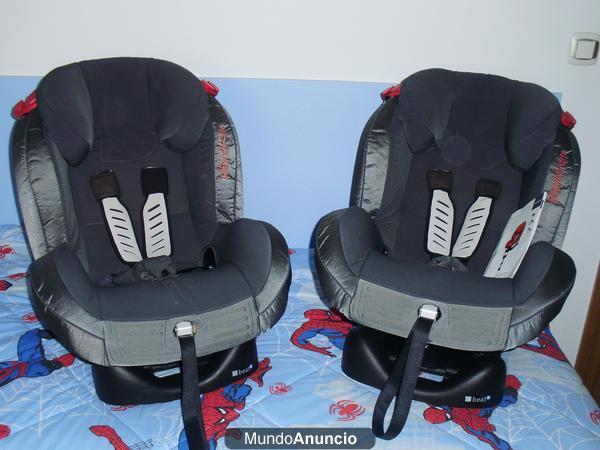 2 sillas niño para coche CASUAL PLAY grises desde 9-25 kg