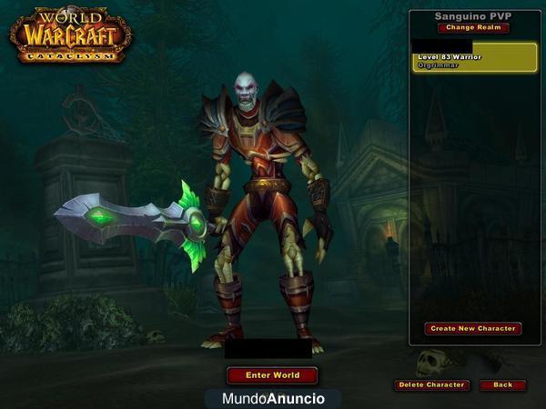CUENTA WORLD OF WARCRAFT CATACLYSM
