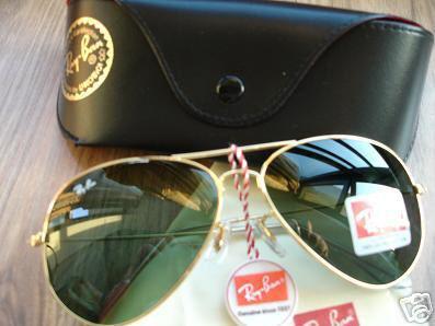 Ray-ban Aviador 3025 Montura Dorada  y Lente Verde.OFERTA