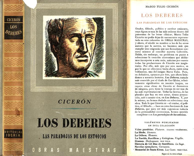 Cicerón - los deberes y las paradojas de los estoicos 1946