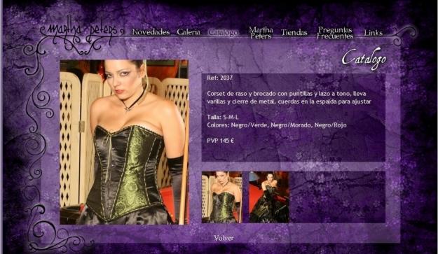 Corset de raso y brocado