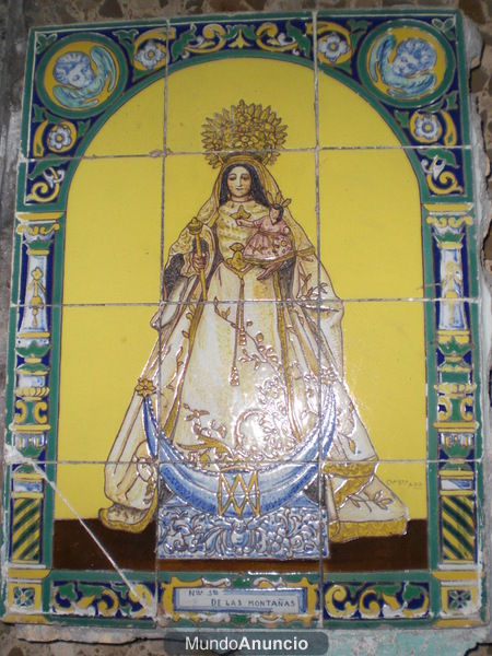 CERAMICAS SANTA ANA VIRGEN PINTADA A LA CUERDA SE VENDE