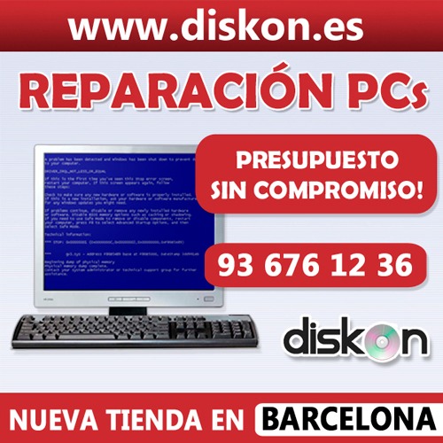 REPARACIÓN PC / ordenador - (Tienda Barcelona) Diskon