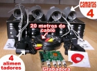 4 Camaras exterior metalicas grabadora casa, chalet, tienda, negocio - mejor precio | unprecio.es