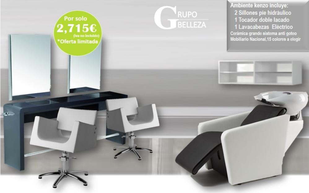 Mobiliario de peluquería completa 1840€, Lavacabezas a 450€