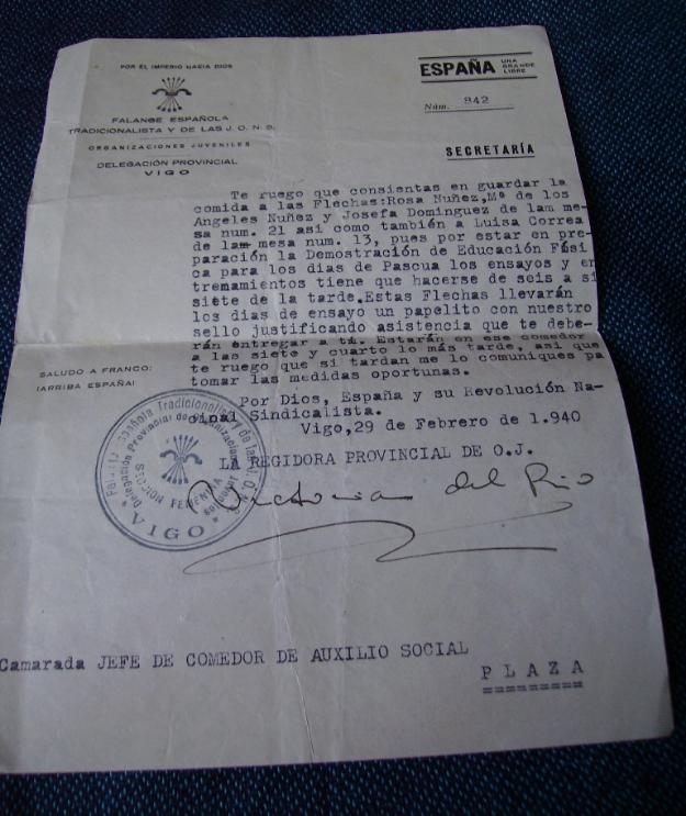 Documentos Org. Juveniles, Legiones de Flechas, Vigo