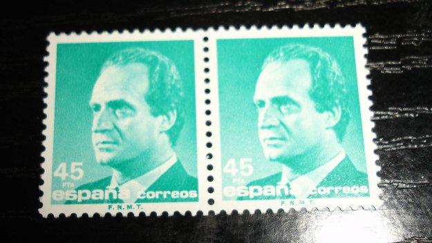 Sellos de Juan Carlos I de 45 ptas