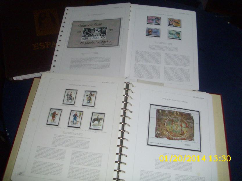 tres colecciones sellos España años 1975 a 1995 completas y nuevos