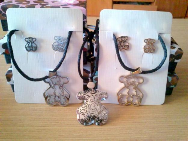 Conjunto de colgantes y pendientes de tous y bulgari