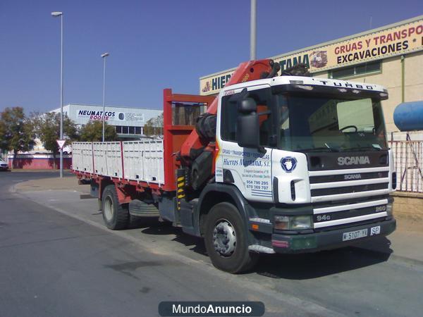 CAMIÓN SCANIA CON GRÚA