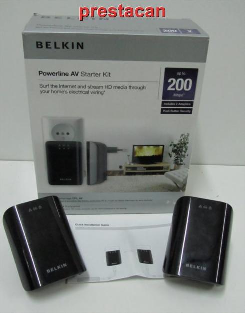 belkin powerline av. Internet por el enchufe de luz.