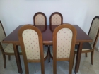 Vendo mesa de comedor de madera de haya + 6 sillas - mejor precio | unprecio.es