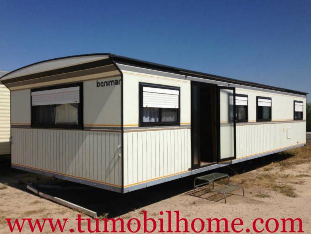 Mobile home de ocasion tipo rustico 11x4 m 3 dormitorios. Con garantía