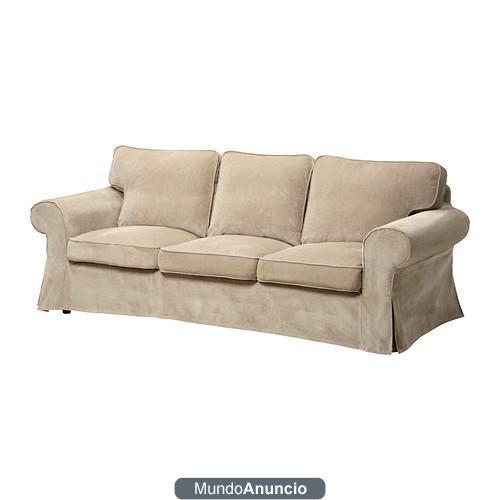 VENDO SOFA 3 PLAZAS IKEA MODELO EKTORP BEIGE