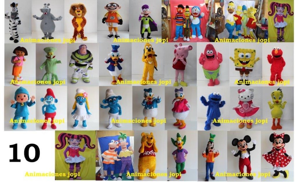 Confeccion y venta disfraces cabezones