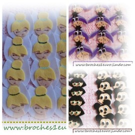 broches fieltro 1 y 2 euros