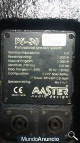 VENDO 4000W. DOS CULMNAS MASTER Y SUB. MUSICSON