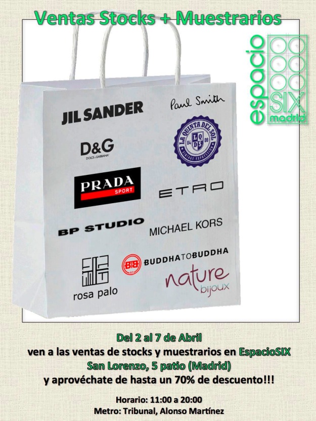 Mercadillo especial de stocks y muestrarios