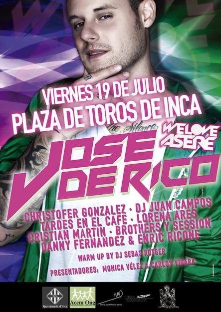 entradas para la fiesta con jose de rico