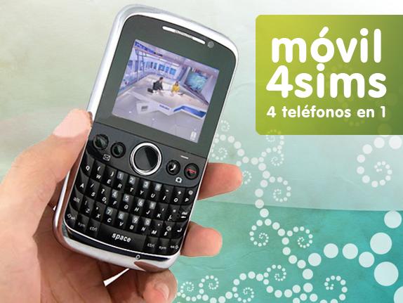 Movil 4 numeros en uno tipo BBerry.