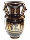 Preciosa ánfora griega clásica pintada a mano en oro de 24k - mejor precio | unprecio.es