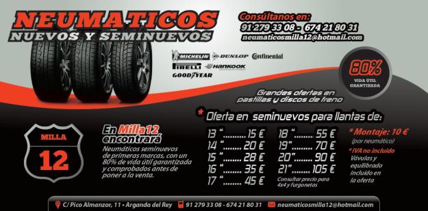 Ruedas de Segundamano al 85% REAL