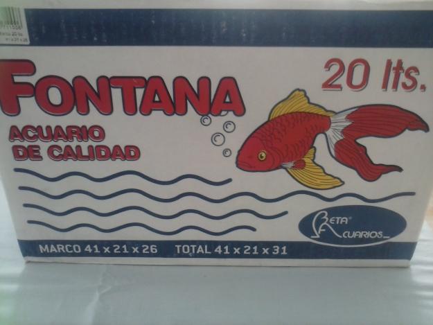 Acuario urna de 20 litros 41 x 21 x 31