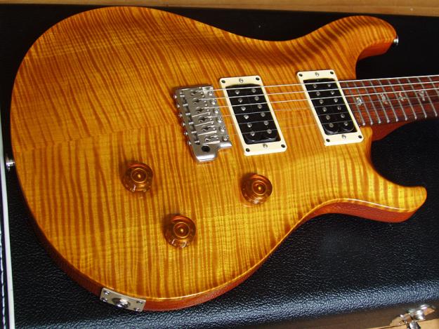 Paul Reed Smith PRS Custom 24 Diez violín guitarra Top Ámbar 2000 10
